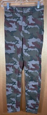 Zara Trafaluc denim camo skinny jeans size 4